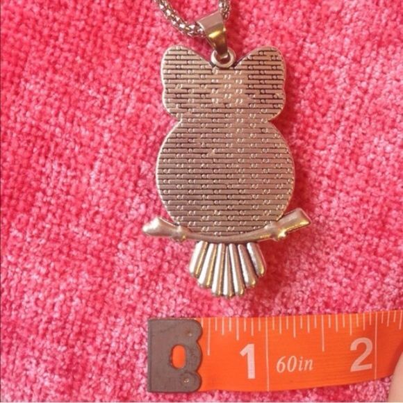 (E1) Owl Necklace - Picture 4 of 4